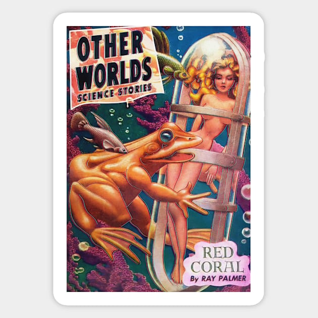Other Worlds Science Stories Sticker by Doc Multiverse Designs
